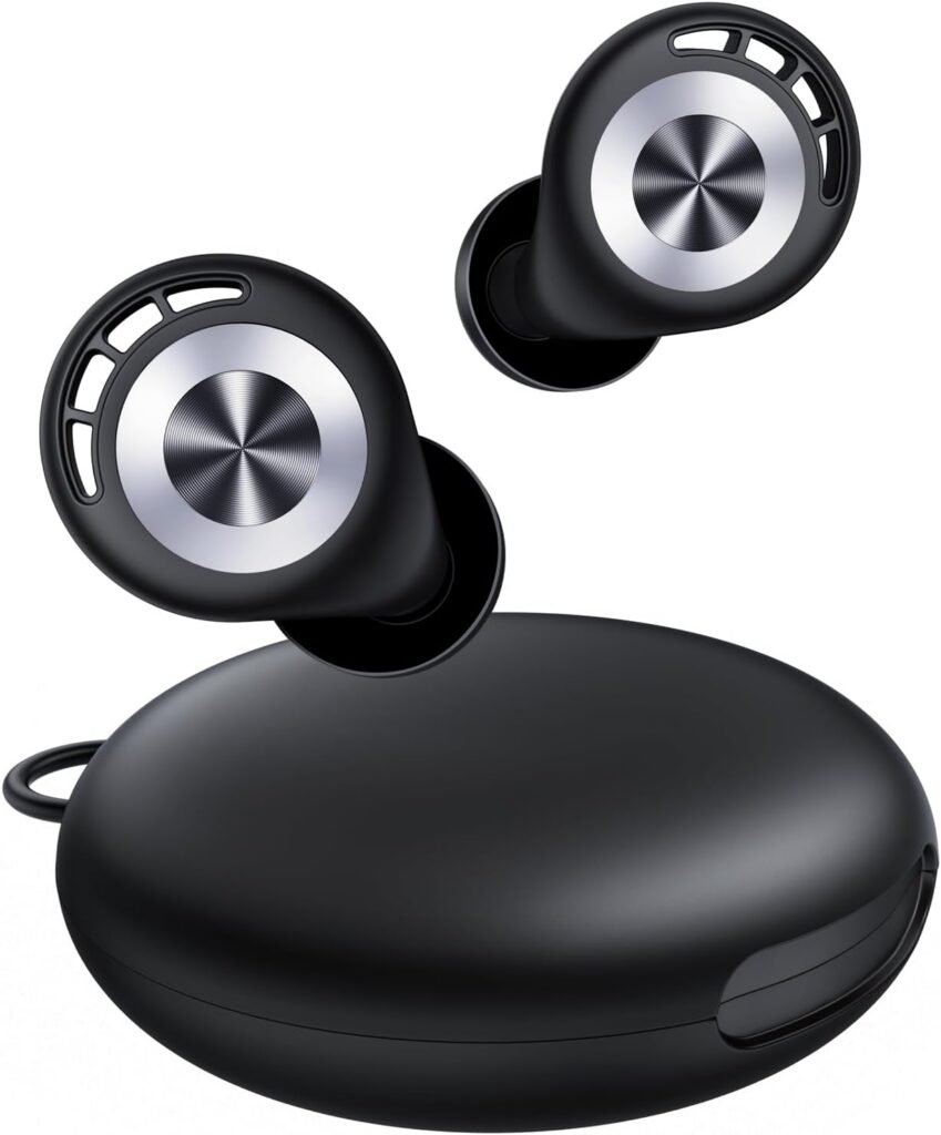 Ear Plugs for Sleeping 50dB Earplugs Noise Cancelling Ear Plugs for Noise Reduction Concerts Soft Reusable Silicone Earplugs for Snoring Side Sleepers Shooting Airplanes with 7 Eartips Case Black