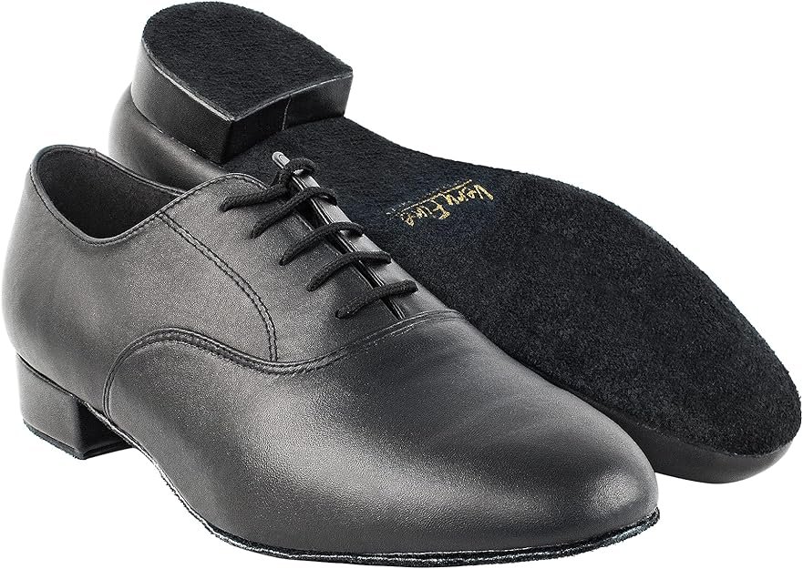 Very Fine Mens Wide Adrian Leather Ballroom Salsa Tango Waltz Latin Smooth Swing Dance Shoe Black
