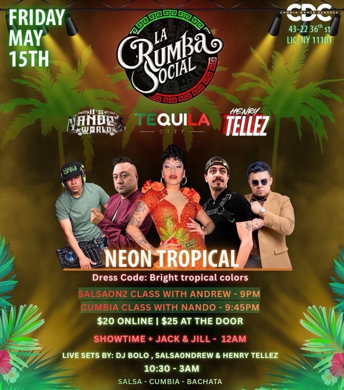 La Rumba Social: Neon Tropical