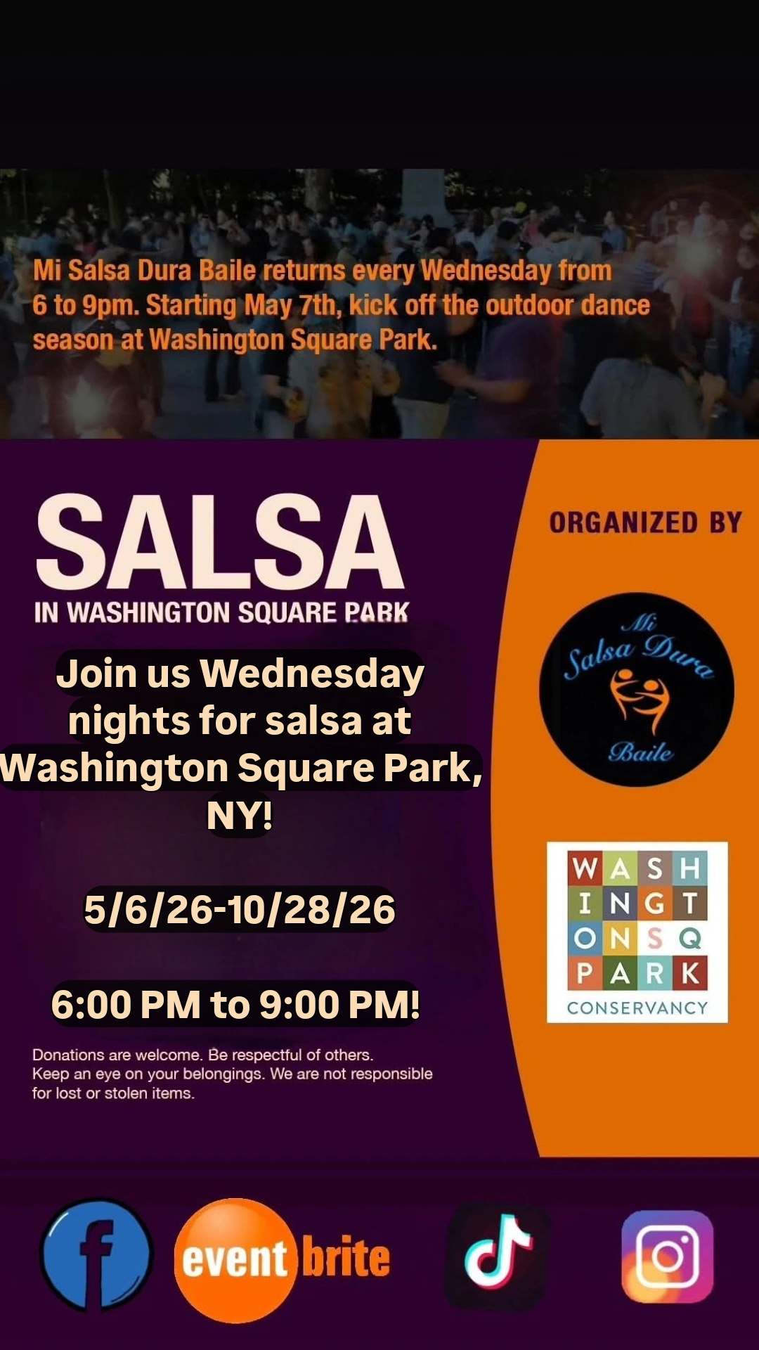 Salsa in Washington Square Park