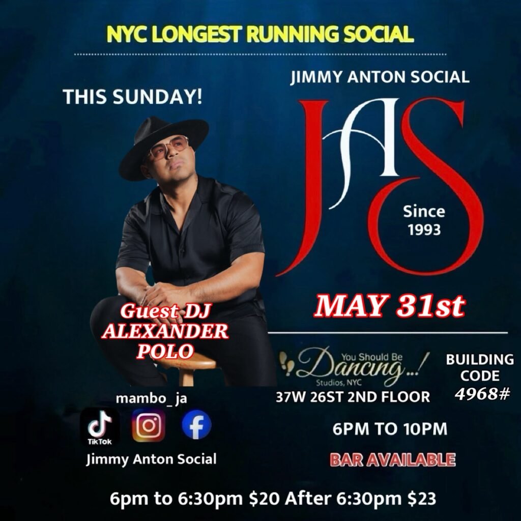 Jimmy Anton Social flyer