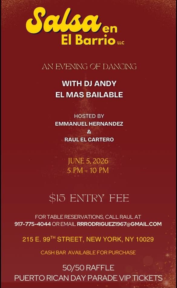 Salsa en El Barrio LLC flyer