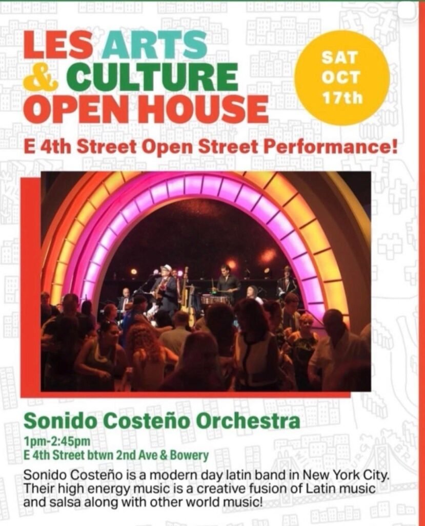 LES Arts & Culture Open House – Sonido Coste Orchestra flyer