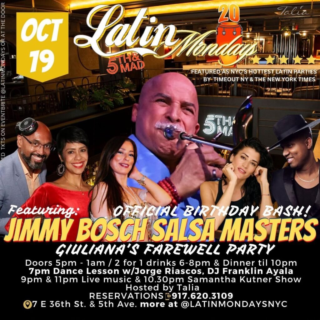 Latin Mondays flyer